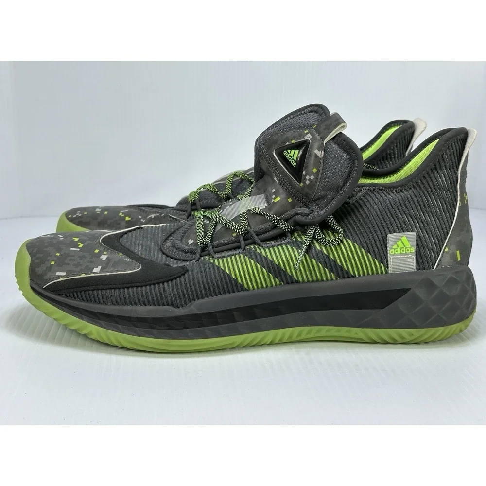 Adidas Pro‎ Boost Low Digi Camo Men's Size 16 Gray Green Used FW8525